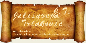 Jelisaveta Trlaković vizit kartica